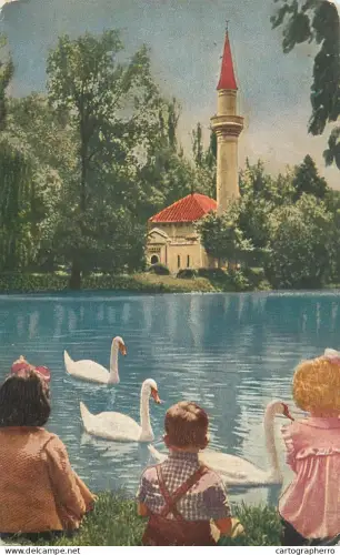 A5735 Romania Bucuresti parcul libertatii lebede