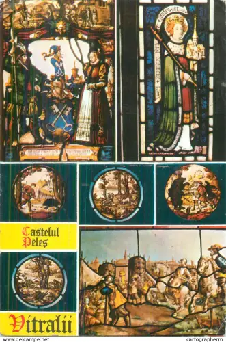 A5533 Romania Sinaia Castelul Peles vitralii