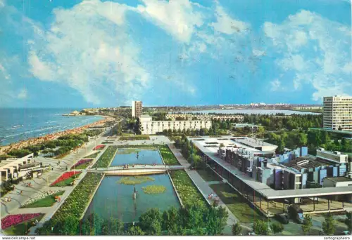 A5537 Romania Mamaia faleza si fantani