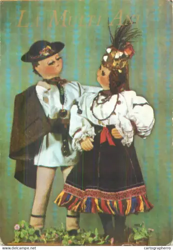 A5537 Romania Traditii iarna felicitare port popular