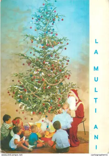 A5537 Romania Traditii Felicitare brad Craciun