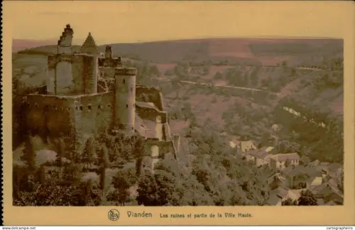 A5885 Luxembourg Vianden Ville Haute vue partielle