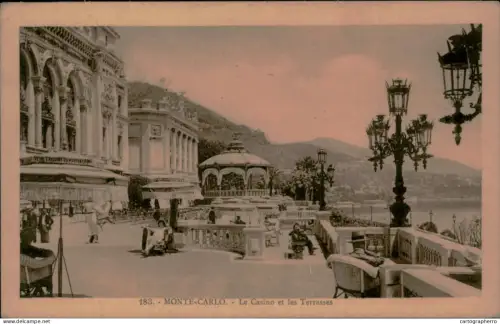 A5885 Monaco Monte Carlo le Casino et les Terraces