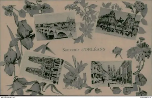 A5885 France souvenir d'Orleans multi view
