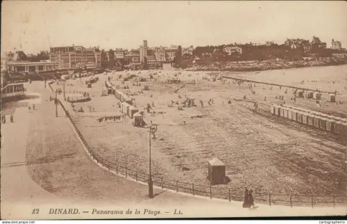 A5867 France Dinard panorama de la plage