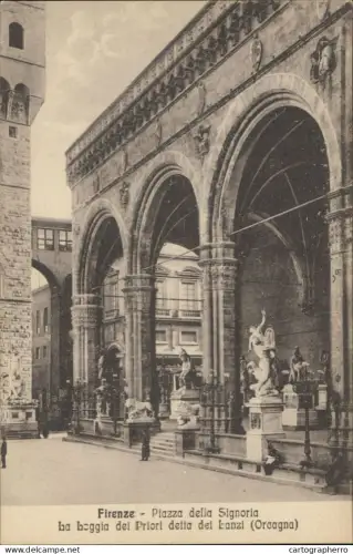 A5867 Italy Firenze Piazza della Signoria La Loggia dei Priori