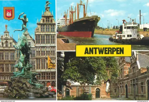 A5585 Belgium Antwerpen Brabo fountain Harbour