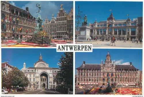 A5585 Belgium Antwerpen Grand Market Town hall
