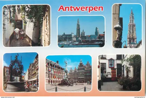 A5585 Belgium Antwerpen Brabo fountain streets