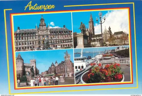 A5585 Belgium Antwerpen Grand Square Het steen Castle Harbour