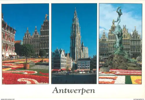 A5585 Belgium Antwerpen Grote Market Brabo fountain