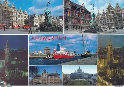 A5585 Belgium Antwerpen Town hall Brabo fontain