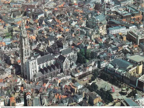 A5585 Belgium Antwerpen panorama Notre Damme Cathedral