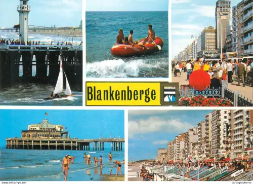 A5584 Belgium Blankenberge Pier beach casino