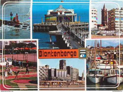 A5584 Belgium Blankenberge Pier casino park
