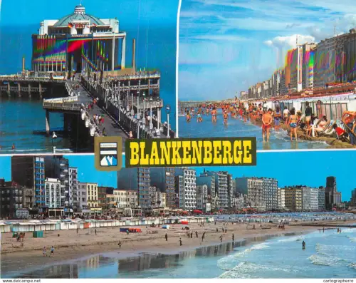 A5584 Belgium Blankenberge The beach and pier