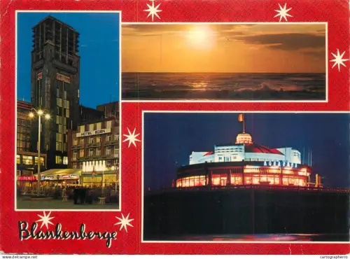 A5584 Belgium Blankenberge Casino at night
