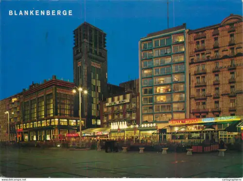 A5584 Belgium Blankenberge Casino at night