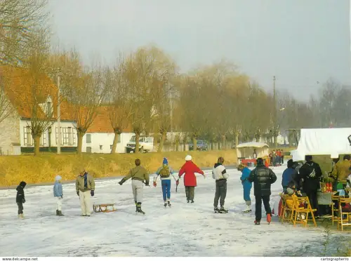 A5583 Belgium Damme winter skating