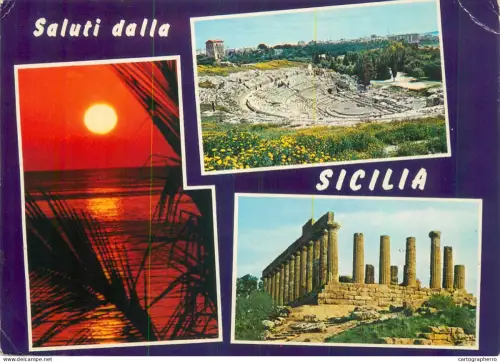 A5510 Italy Siracusa Sicilia Temples of Agrigento are Greek theaters of Syracuse