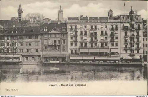 A5867 Switzerland Luzern Hotel des Balances