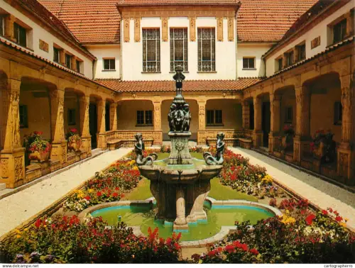A5502 Germany Bad Nauheim decorative courtyard