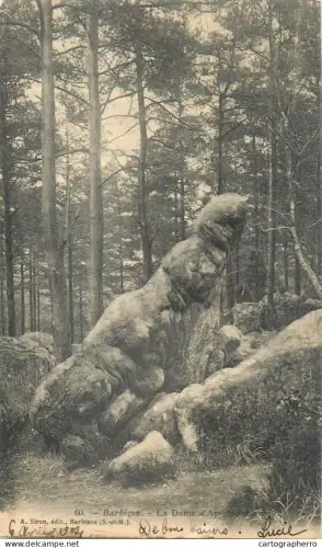 A5862 France  Foret de Fontainebleau pres Barbizon La Dame d'Apremont