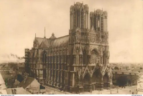 A5862 France Reims Cathedral before the bombardement
