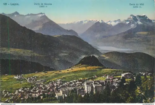 A5862 Switzerland Leysin vue panoramique