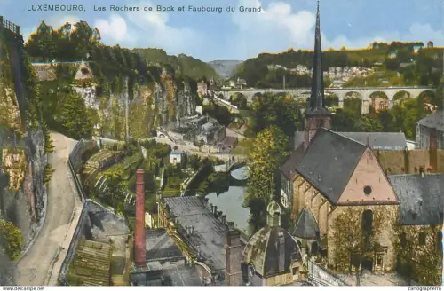 A5861 Luxembourg Rochers du Bock et Faubourg du Grund