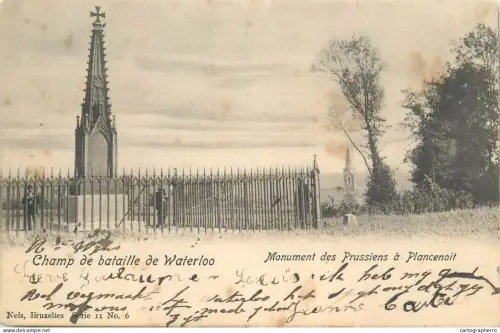 A5861 Belgium Waterloo Champ de Bataille Monument des Prussiens a Plancenoit