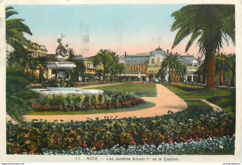 A5861 France Nice Les Jardins Albert I et le Casino