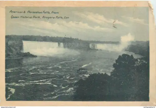 A5861 USA American & Horseshoe Falls seen from Queen Victoria Park