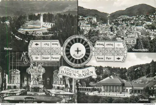 A5860 Germany Baden-Baden souvenir multi view