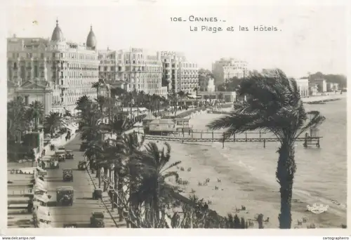 A5860 France Cannes La Plage et les Hotels