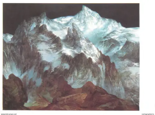 A5471 Fine art painting postcard Heinz Zander in the Caucasus