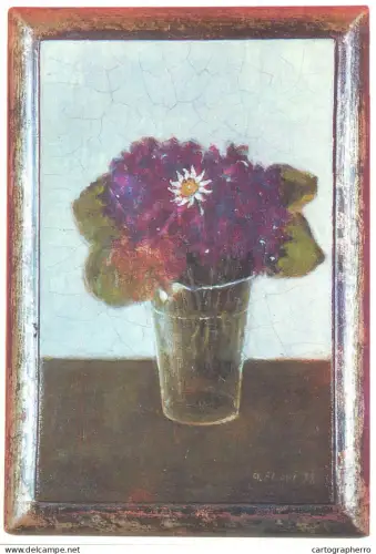 A5471 Fine art painting postcard Albert Ebert Violet