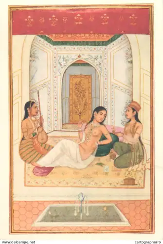 A5470 Fine art painting postcard Princess on the toilet