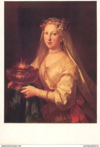 A5470 Fine art painting postcard Jean Raoux Vestal