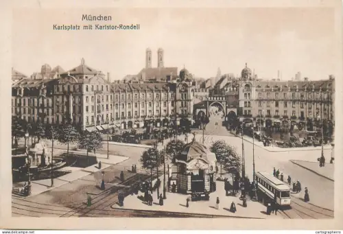 A5844 Germany Munchen Karlsplatz mit Karlstor-Rondell