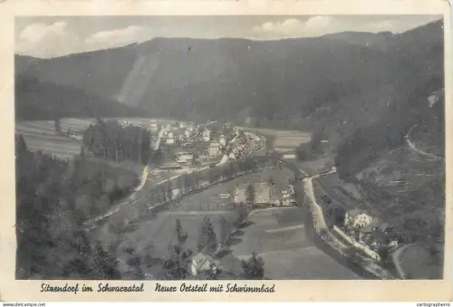 A5844 Germany Sitzendorf im Schwarzatal Schwimmbad panorama