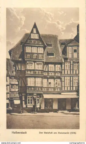 A5844 Germany Halberstadt Die Steizfuss am Holzmarkt