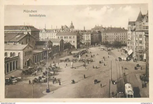 A5843 Germany Munchen Bahnhof panorama