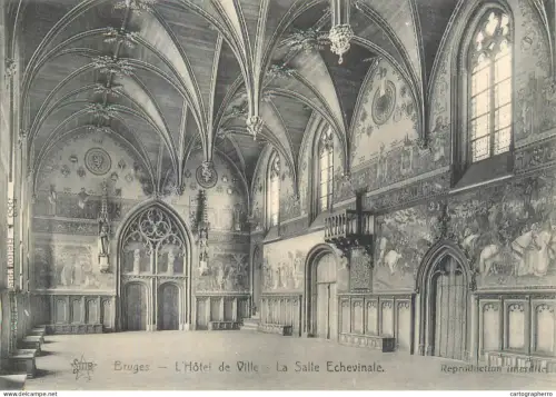 A5843 Belgium Brugge Hotel de Ville La Salle Echevinale