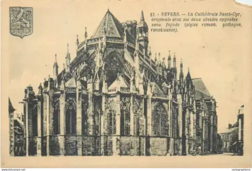 A5843 France Nevers La Cathedrale Saint Cyr