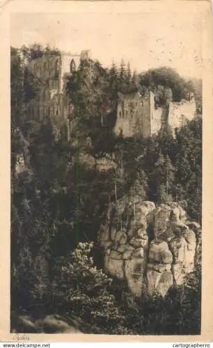 A5843 Germany Oybin Burg und Kirchenruine