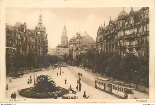 A5842 Germany Frankfurt am Main Rossmarkt tramway