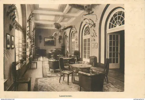 A5842 Germany Ostseebad Travemunde Kurhaus Lesezimmer