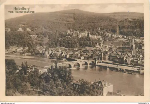 A5842 Germany Heidelberg panorama vom Philosophenweg
