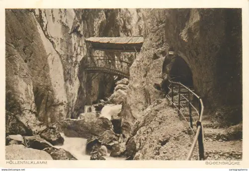 A5841 Germany Hollentalklamm Bogenbrucke